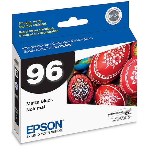 Epson (96) Stylus Photo R2880 UltraChrome K3 Matte Black Ink Cartridge