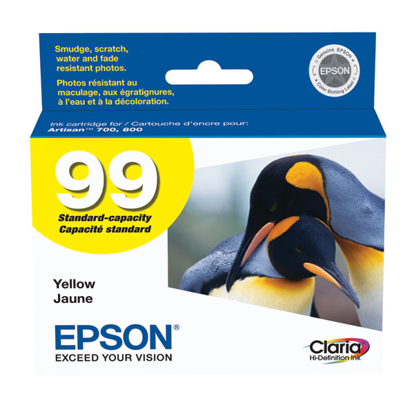 Epson (99) Artisan 700 710 725 730 800 810 835 837 Claria Hi-Definition Cyan Ink Cartridge
