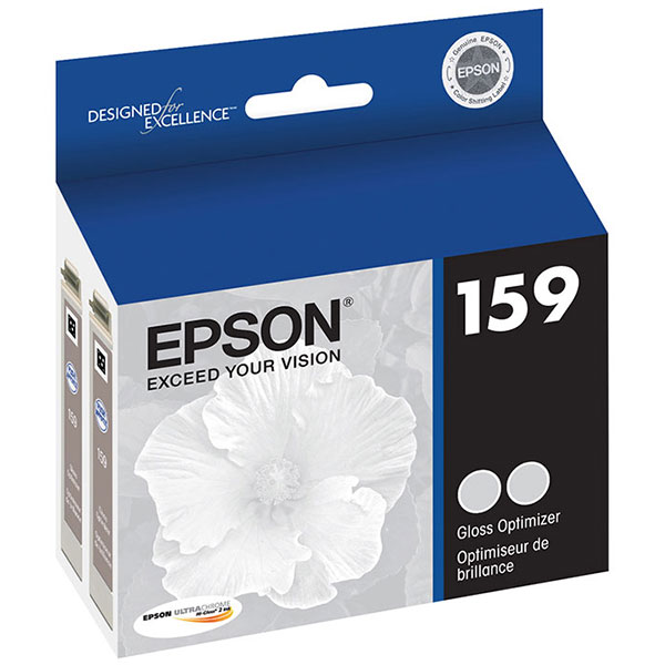 Epson (159) Stylus Photo R2000 UltraChrome Hi-Gloss Gloss Optimizer Cartridge 2-Pack