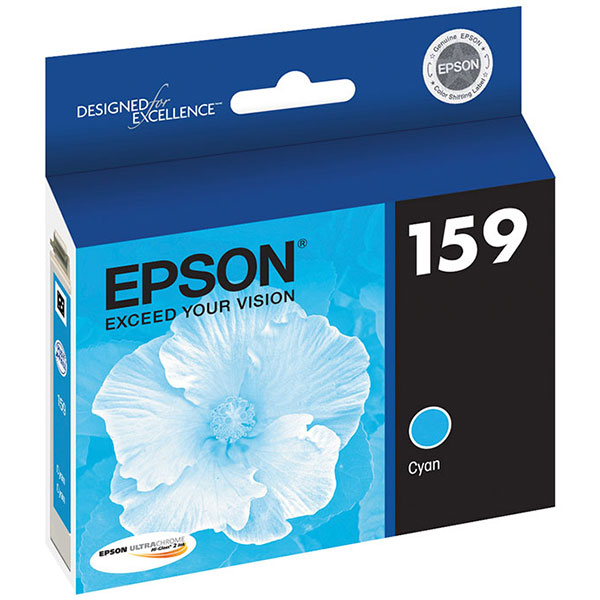 Epson (159) Stylus Photo R2000 UltraChrome Hi-Gloss Cyan Ink Cartridge