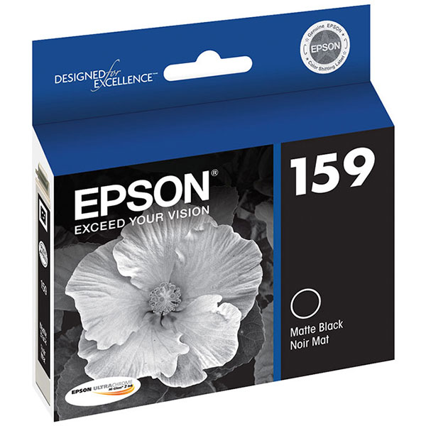 Epson (159) Stylus Photo R2000 UltraChrome Hi-Gloss Matte Black Ink Cartridge