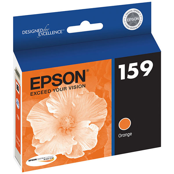 Epson (159) Stylus Photo R2000 UltraChrome Hi-Gloss Orange Ink Cartridge