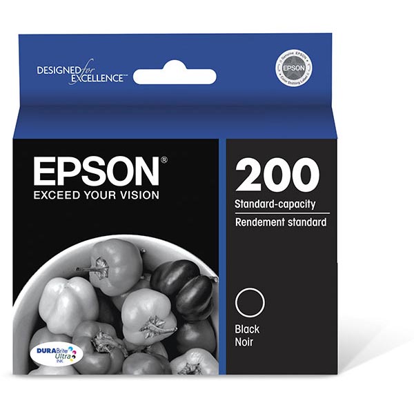 Epson (200) Home XP-400 200 WorkForce WF-2530 WF-2540 DURABrite Ultra Black Ink Cartridge