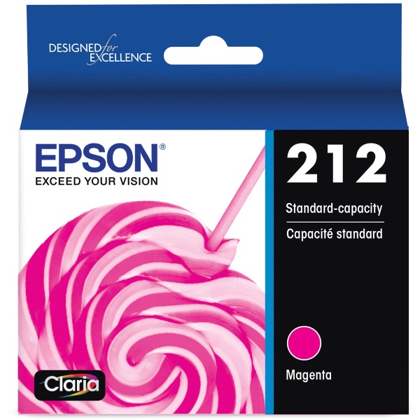 Epson (T212) WF-2830 WF-2850 XP-4100 XP-4105 Claria Standard Capacity Magenta Ink Cartridge With Sensormatic