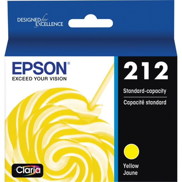Epson (T212) WF-2830 WF-2850 XP-4100 XP-4105 Claria Standard Capacity Yellow Ink Cartridge With Sensormatic