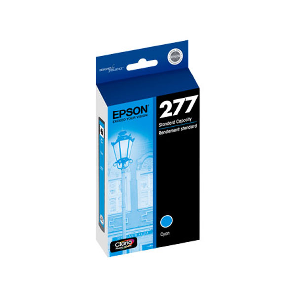 Epson (277) Expression Photo XP-850 860 950 Claria Photo HD Cyan Ink Cartridge (360 Yield 145 4" x 6" Photos)