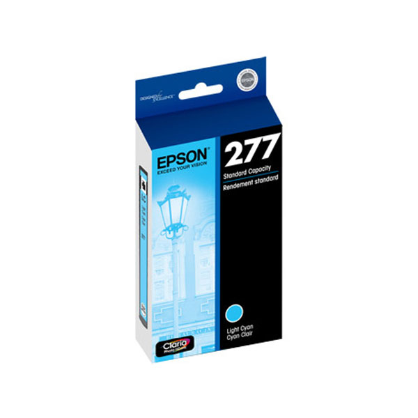 Epson (277) Expression Photo XP-850 860 950 Claria Photo HD Light Cyan Ink Cartridge (360 Yield 145 4" x 6" Photos)