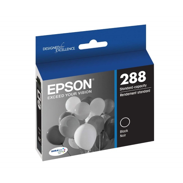 Epson (288) Expression Home XP-330 XP-340 XP-430 XP-434 XP-446 DuraBrite Ultra Black Ink Cartridge (175 Yield)