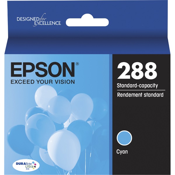 Epson (288) XP-330 430 434 DuraBrite Ultra Cyan Ink Cartridge (165 Yield)