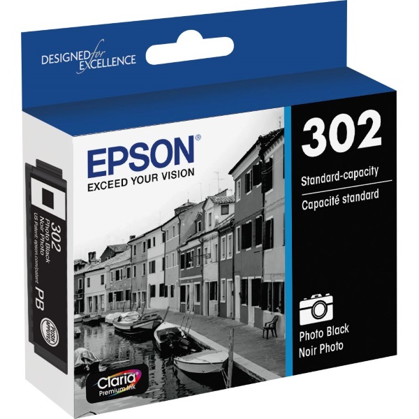 Epson (T302) XP-6000 Claria Premium Photo Black Ink Cartridge