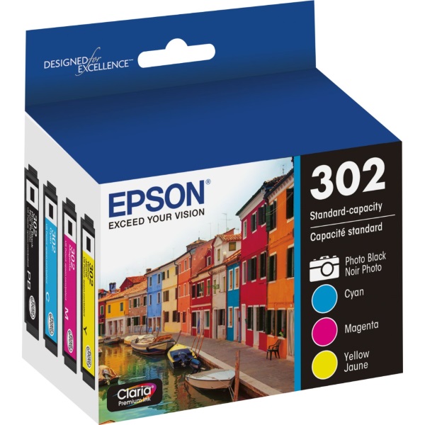 Epson (T302) XP-6000 Claria Premium Cyan Magenta Yellow Photo Black Ink MultiPack