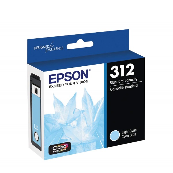 Epson T312 Claria Standard Capacity Lite Cyan Ink Cartridge w/ Sensormatic