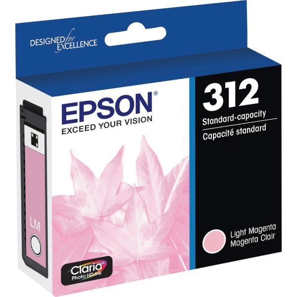 Epson T312 Claria Standard Capacity Lite Magenta Ink Cartridge w/ Sensormatic