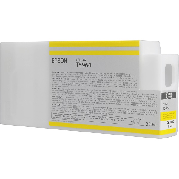 Epson Stylus Pro 7890, 7900, 9890, 9900 Yellow Ultrachrome HDR Ink Cartridge (350 ml)