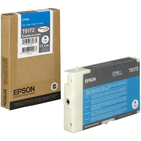 Epson B-500DN B-510DN High Capacity Cyan Ink Cartridge (7000 Yield)