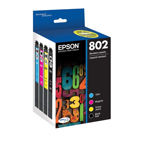 Epson WF Pro EC-4020 EC-4030 EC40140 4720 4730 4740 DURABrite Ultra Black Ink Cartridge Combo