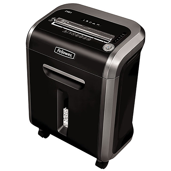 Fellowes Powershred 79Ci 100% Jam Proof Cross-Cut Shredder -- Shreds 16 sheets of paper per pass into 5/32 x 1-? ? (Security Level P-4) particles -- 6-gallon bin