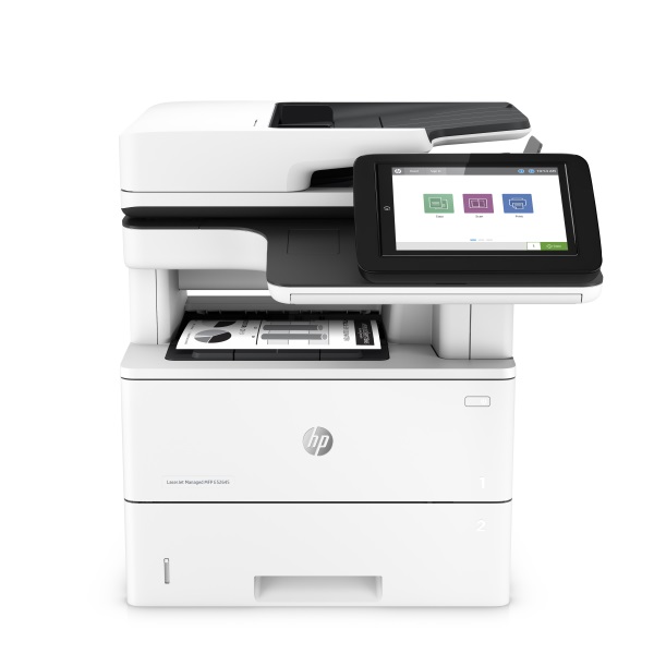 HP LaserJet Managed MFP E52645dn (45 ppm) (1.25 GB) (1.2 GHz) (1200 x 1200) (Duplex) (Duty 150000) (USB) (Ethernet) (p/c/s) (USB) (Ethernet) (550 Input Tray) (100 ADF) (Touchscreen) (ES)