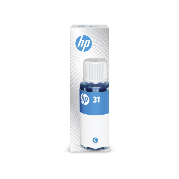 HP 31 Smart Tank Series (1VU26AN) Cyan Original Ink Cartridge (70ml) (8,000 Yield)