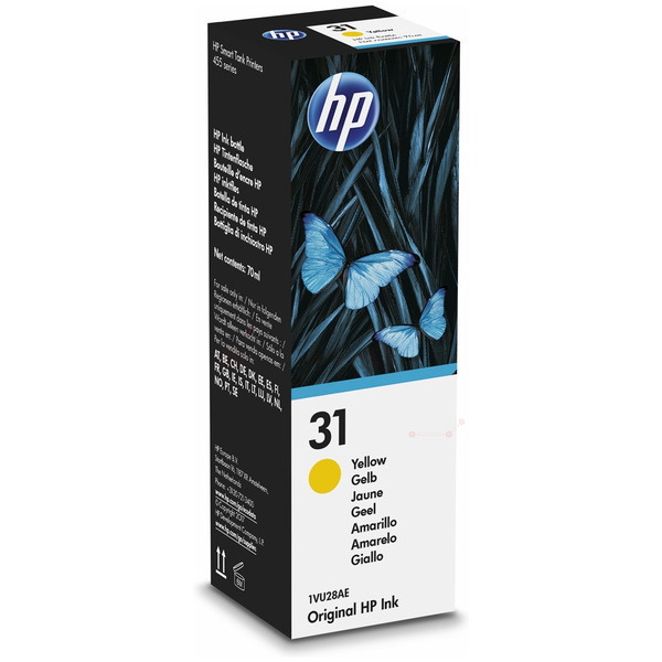 HP 31 Smart Tank Series (1VU28AN ) Yellow Original Ink Cartridge (70ml) (8,000 Yield)