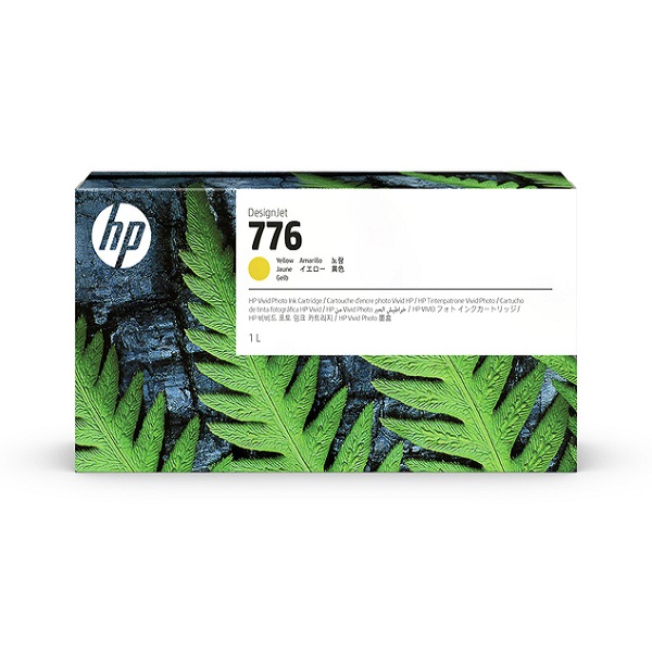 HP 776 (1XB08A) DesignJet Z9+ Pro 64" Yellow Ink Cartridge (1L)
