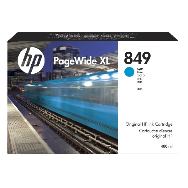 HP 849A 400-ml Cyan PageWide XL 3900 Ink Cartridge (400ml)