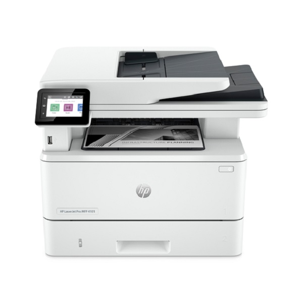 HP LaserJet Pro 4101fdn Mono MFP (42 ppm) (512 MB) (8.5" x 14") (1200 dpi) (Duty 80,000) (p/c/s/f) (Duplex) (USB) (Ethernet) (Touchscreen) (250 Sheet Input Tray) (100 Sheet MPT) (50 ADF) (ES)