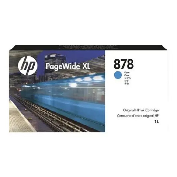 HP 878 1L Cyan PageWide XL 8200, Pro 5200 Ink Cartridge (1L)