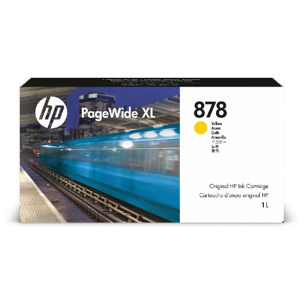 HP 878 1L Yellow PageWide XL 8200, Pro 5200 Ink Cartridge (1L)