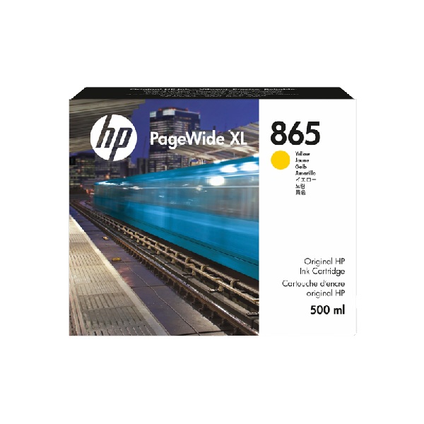 HP 865 500ml Yellow PageWide XL 4200, 4700, 4250 Ink Cartridge (500ml)