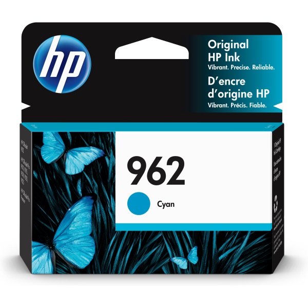 HP 962 (3HZ96AN) OfficeJet Pro 9010, 9015, 9016, 9018, 9019, 9020, 9025 Cyan Original Ink Cartridge (700 Yield)