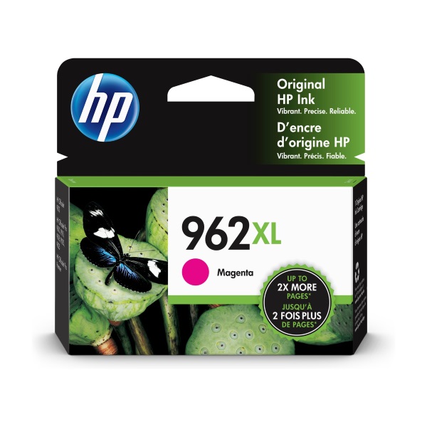 HP 962XL (3JA01AN) OfficeJet Pro 9010, 9015, 9016, 9018, 9019, 9020, 9025 Magenta Original Ink Cartridge (1,600 Yield)