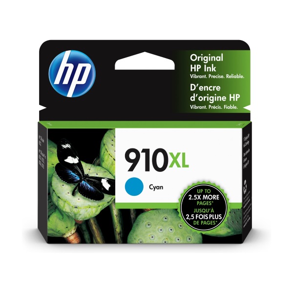 HP 910XL (3YL62AN) OfficeJet Pro 8020, 8020e, 8025, 8028, 8030e, 8035 Cyan Original Ink Cartridge (700 Yield)