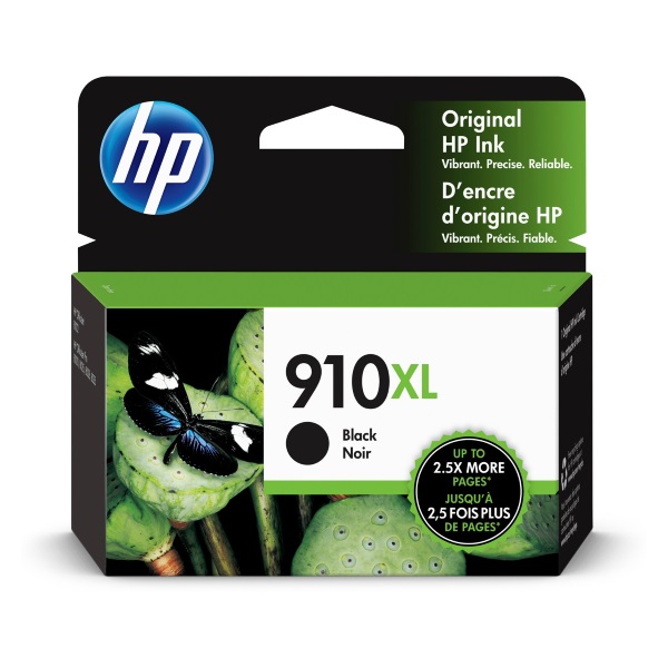 HP 910XL (3YL65AN) OfficeJet Pro 8020, 8020e, 8025, 8028, 8030e, 8035 Black Original Ink Cartridge (720 Yield)