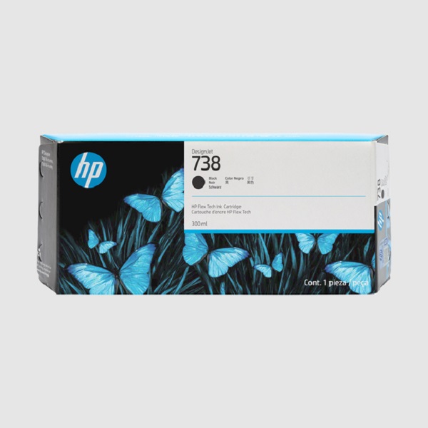 HP 738 (498N8A) DesignJet T850, T950 Series Black Ink Cartridge (300 ml)