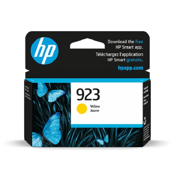 HP 923 (4K0T2LN) OfficeJet Pro 8120, 8130 Series Yellow Original Ink Cartridge (400 Yield)