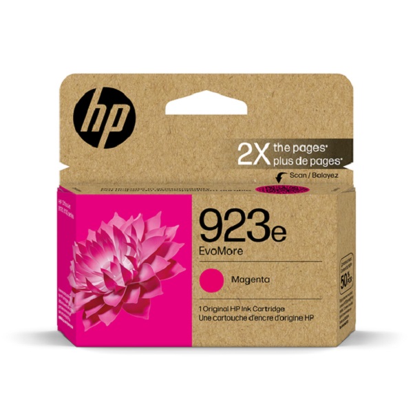 HP 923e (4K0T5LN) OfficeJet Pro 8120, 8130 Series EvoMore Magenta Original Ink Cartridge (800 Yield)