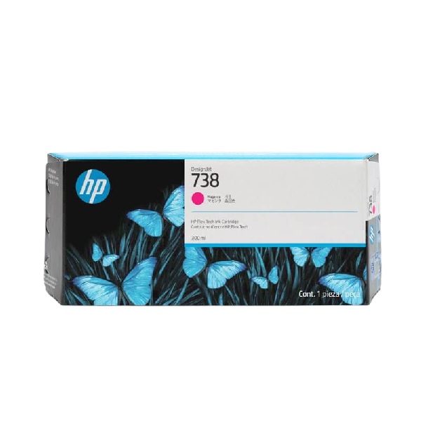 HP DesignJet XT950, XT870 738M 300-ml Magenta Ink Cartridge (300ml)