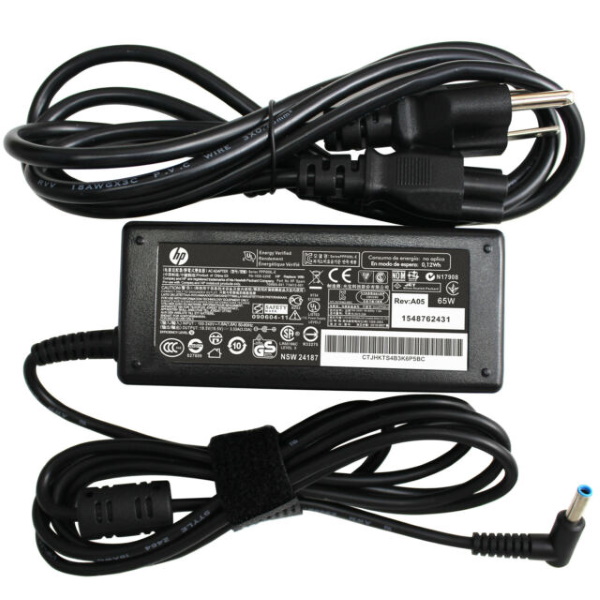 HP Smart AC Power Adapter (65 Watt) - 4.5mm Barrel Connector Non-Power Factor Correcting (NPFC) (Requires 3-Wire AC Power Cord W/C5 Connector) (Prohibited To India And China)