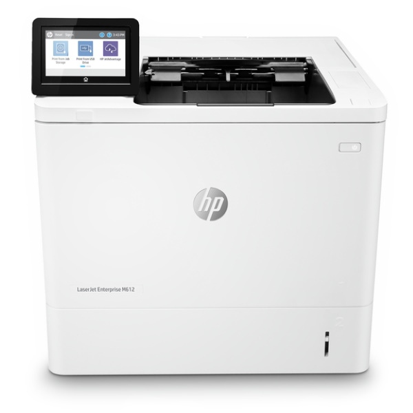 HP LaserJet Enterprise SFP M612dn (75 ppm) (512 MB) (1.2 GHz) (8.5" x 14") (1200 x 1200 dpi) (Duplex) (Duty 300,000) (550 Input) (100 MPT) (USB) (Ethernet) (Touchscreen) (Energy Star)