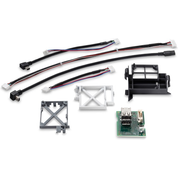 HP LaserJet M506, M527, M553, M577, M605, M606, M856, PW E58650, E60155, E60165, E60175, E65150, E72425, E72430, E77422, E77428, P77940 Internal USB Port Kit (USB Module, 4 Cables, 3 Plastic Adapters)