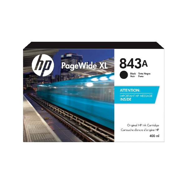 HP 843A (C1Q57A) PageWide XL 4000, 4100, 4500, 4600, 5000 Black PageWide Ink Cartridge (400 ml)