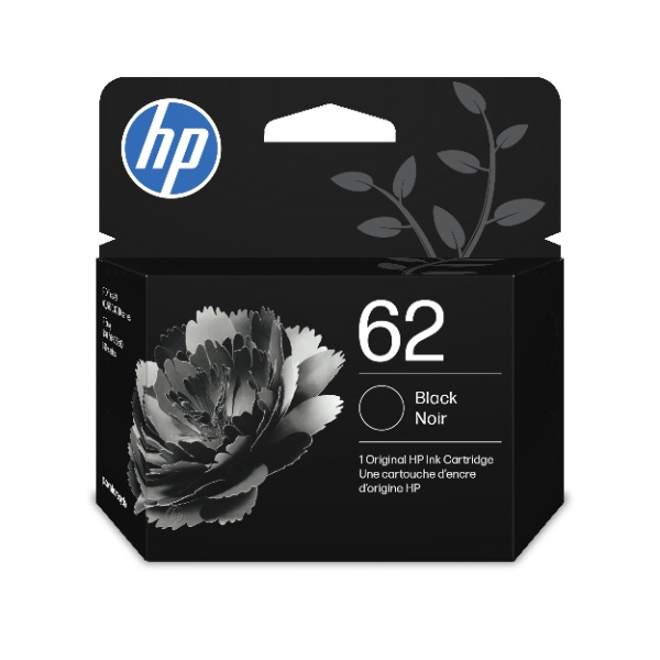 HP 62 (C2P04AN) Black Original Ink Cartridge (200 Yield)