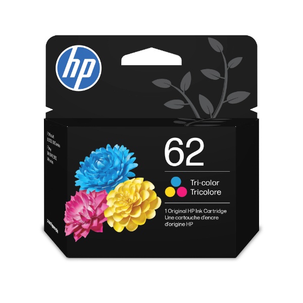 HP 62 (C2P06AN) Tri-Color Original Ink Cartridge (165 Yield)