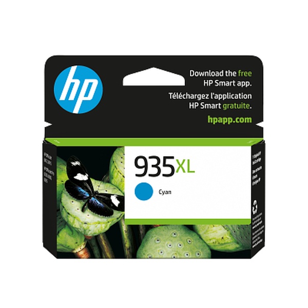 HP 935XL (C2P24AN) High Yield Cyan Original Ink Cartridge (825 Yield)