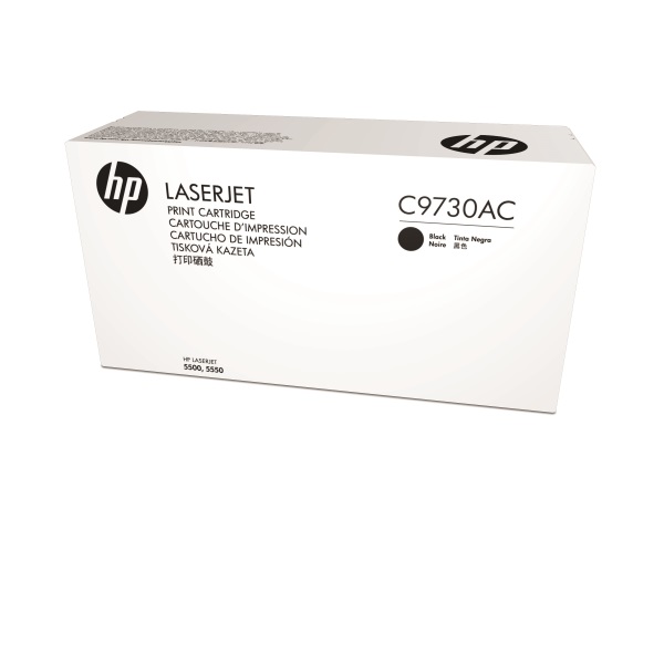 HP 645A (C9730AC) Color LaserJet 5500 5550 Black Original LaserJet Contract Toner Cartridge (13000 Yield)