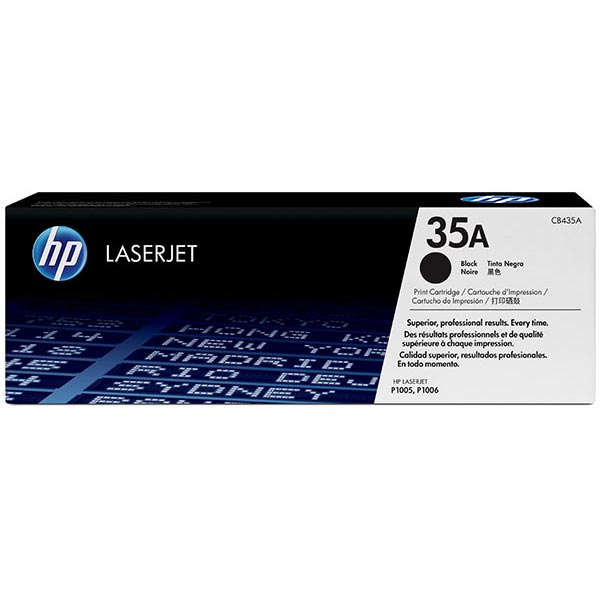 HP 35A (CB435D) LaserJet P1005 P1006 2-Pack Black Original LaserJet Toner Cartridges (2 x 1500 Yield)