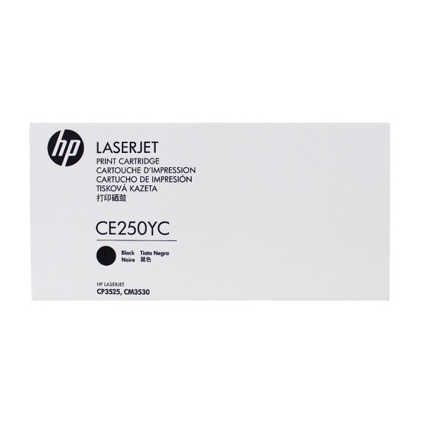 HP 504X (CE250YC) Color LaserJet CM3530 MFP CP3525 Optimized Yield Black Original LaserJet Contract Toner Cartridge (12000 Yield)