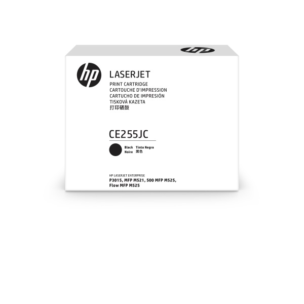 HP 55J (CE255JC) LaserJet Enterprise 500 MFP (Flow) M525 Pro MFP M521 P3010 P3015 Black Original LaserJet Contract Toner Cartridge (14500 Yield)