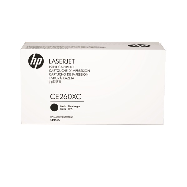 HP 649X (CE260XC) Color LaserJet CP4525 High Yield Black Original LaserJet Contract Toner Cartridge (17000 Yield)